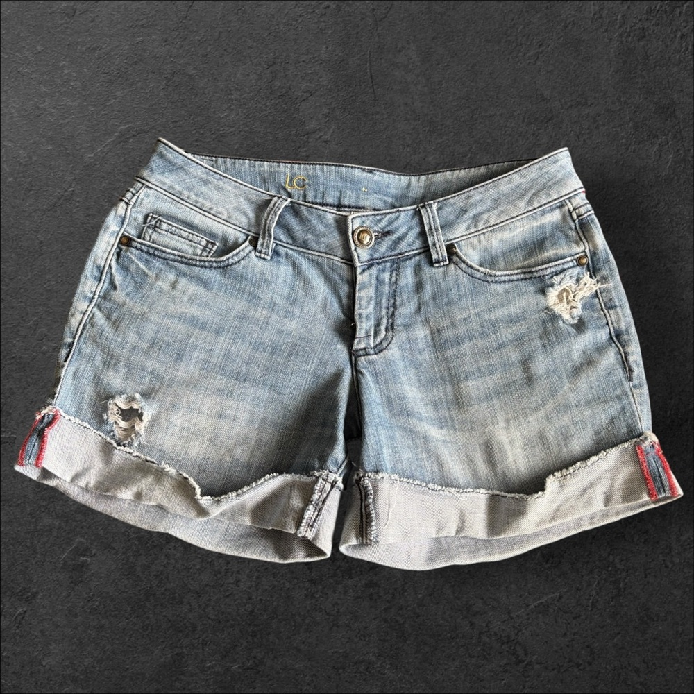 LC Lauren Conrad Distressed Denim Shorts Size 4